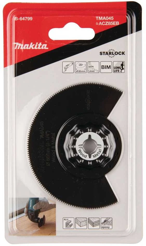 Makita Multitool segmentiniai ašmenys 85mm B-64799