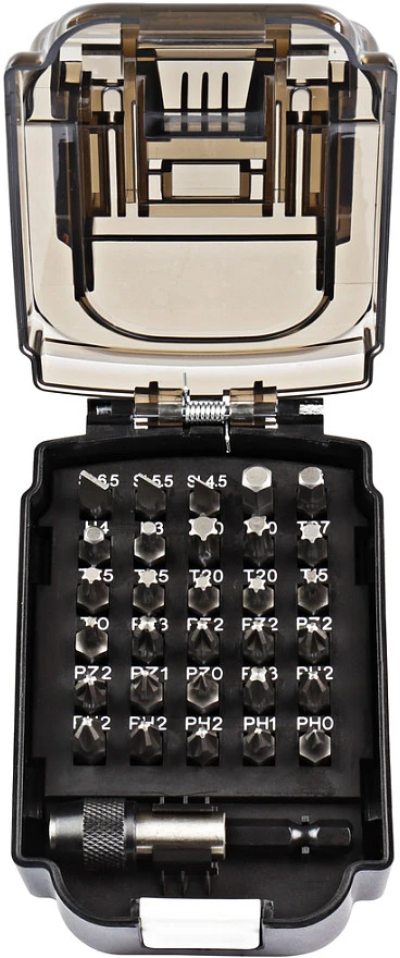 Sukimo antgalių rinkinys Makita E-00016 Bit Set in Baterija Design 31 pcs