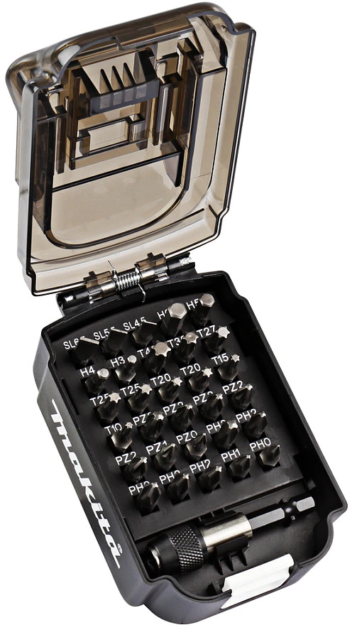 Sukimo antgalių rinkinys Makita E-00016 Bit Set in Baterija Design 31 pcs