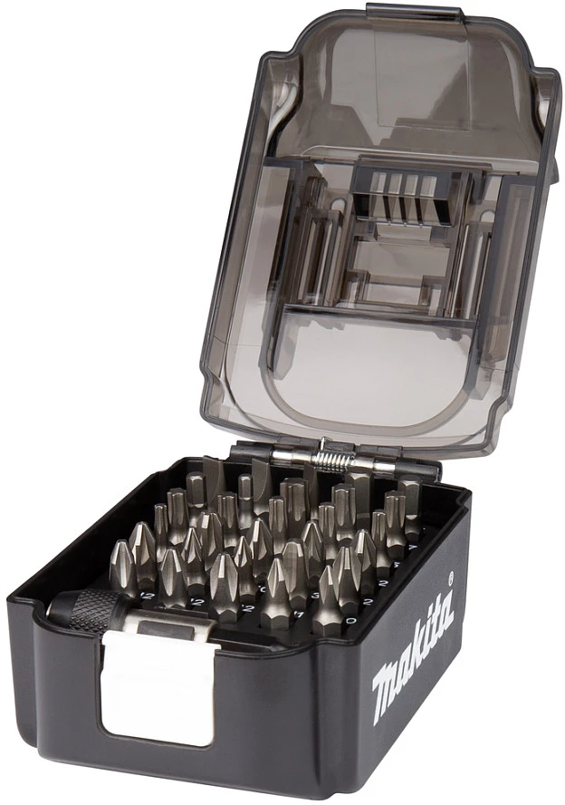 Sukimo antgalių rinkinys Makita E-00016 Bit Set in Baterija Design 31 pcs