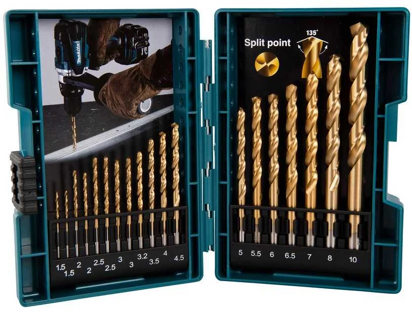 Grąžtas Grąžtų komplektas metalui Makita B-67795; 19 vnt.