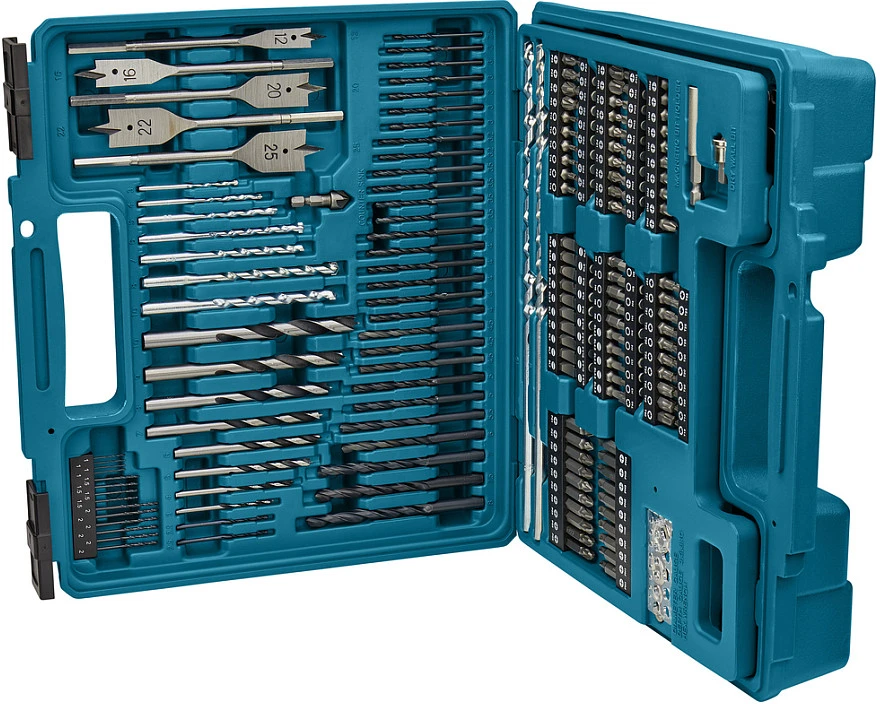 Grąžtas Makita E-11689 Grąžtų ir sukimo antgalių rinkinys, 256 vnt.