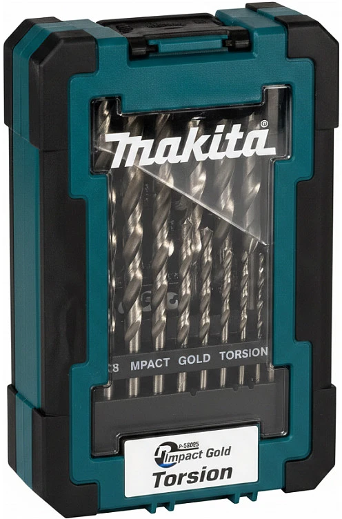Grąžtas Makita HSS-GS metalo grąžtų rinkinys, 19 cnt (1-10mm) D-78352
