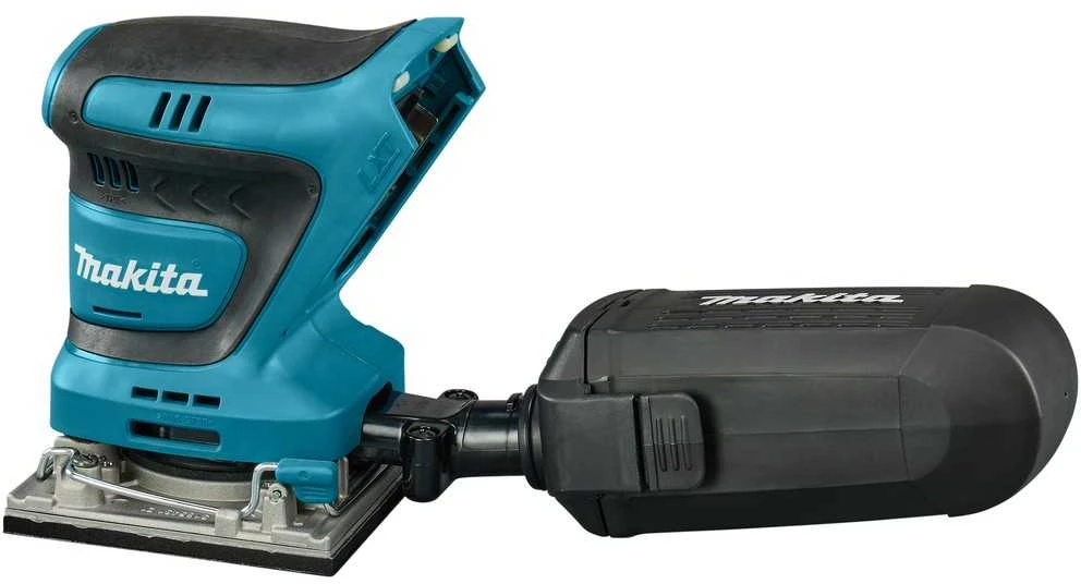 Makita plokštuminis šlifuoklis DBO484Z, 18 V, 112x102mm, be akumuliatoriaus ir kroviklio