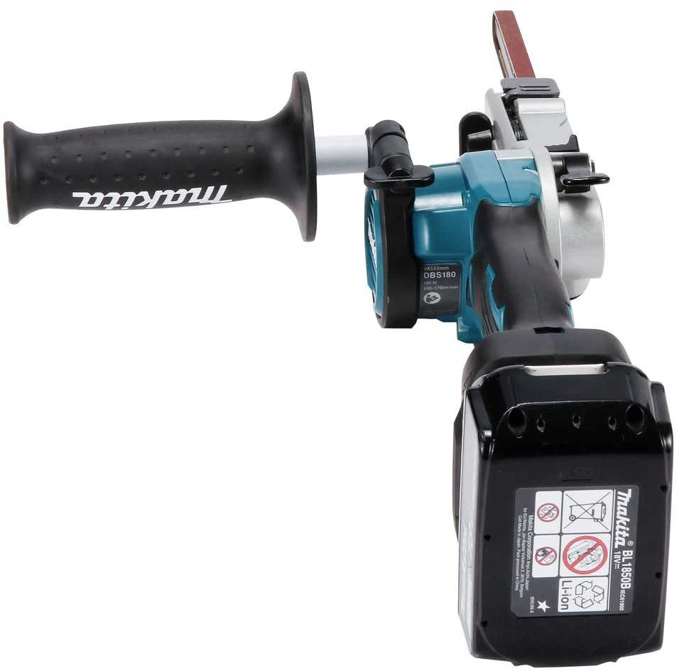 Makita DBS180Z Akumuliatorinis juostinis šlifuoklis, 18V, BL-motor, 9 x 533 mm, 1,8kg, Be akumuliatorių ir kroviklio!