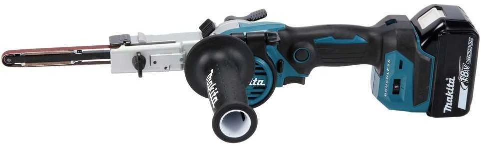 Makita DBS180Z Akumuliatorinis juostinis šlifuoklis, 18V, BL-motor, 9 x 533 mm, 1,8kg, Be akumuliatorių ir kroviklio!