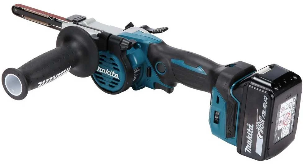 Makita DBS180Z Akumuliatorinis juostinis šlifuoklis, 18V, BL-motor, 9 x 533 mm, 1,8kg, Be akumuliatorių ir kroviklio!