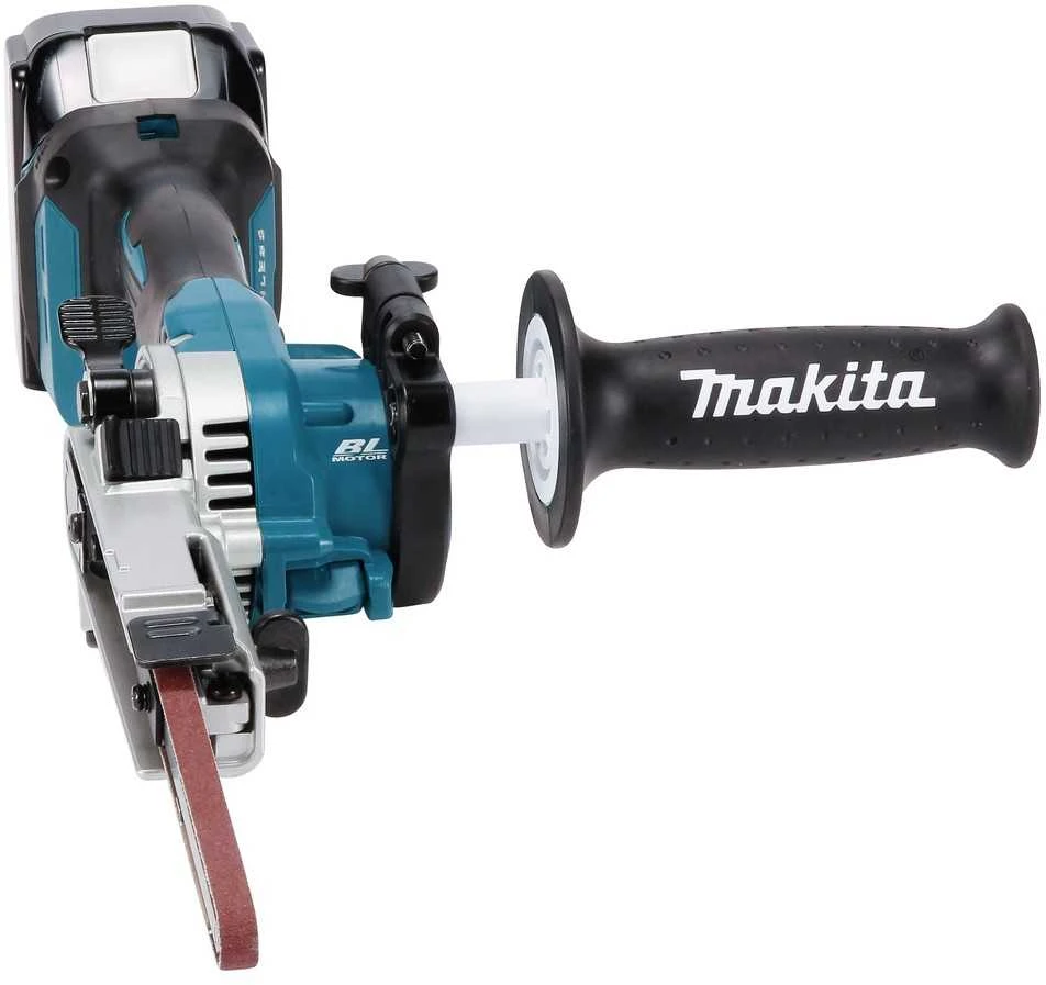 Makita DBS180Z Akumuliatorinis juostinis šlifuoklis, 18V, BL-motor, 9 x 533 mm, 1,8kg, Be akumuliatorių ir kroviklio!