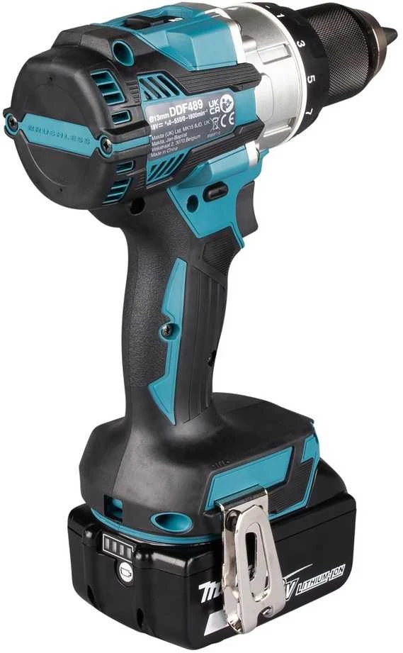 Makita DDF489Z Akumuliatorinis gręžtuvas, 18 V, 70/40 Nm, be akumuliatoriaus ir kroviklio