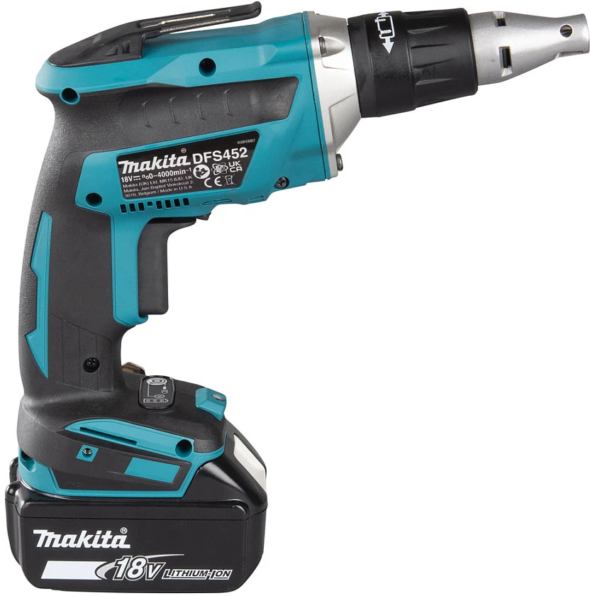Irwin Makita DFS452TJX2 Akumuliatorinis suktuvas, 18 V, 2X5,0 Ah Li-ion, 4.000 min-1, 25-55mm