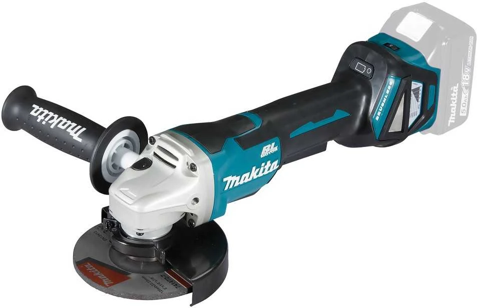 Makita DGA515Z akumuliatorinis kampinis šlifuoklis su akumuliatoriumi