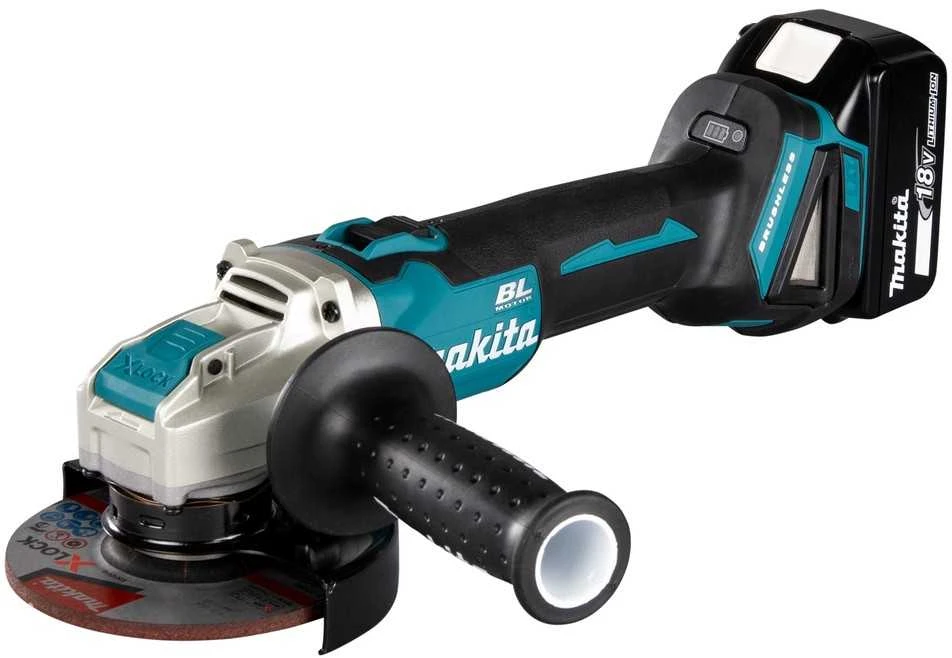 Makita DGA521ZX1 Akumuliatorinis kampinis šlifuoklis 18V, ø125mm, X-LOCK, 8500min-1, BL-motor, be akumuliatorių ir kroviklio!