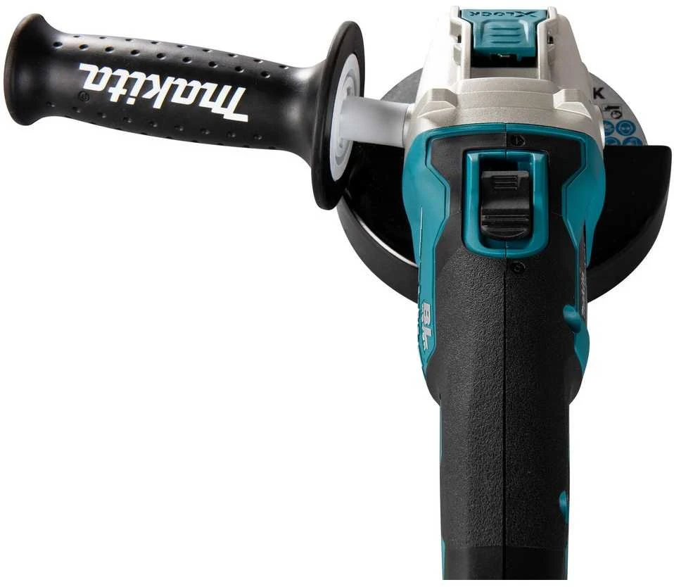 Makita DGA521ZX1 Akumuliatorinis kampinis šlifuoklis 18V, ø125mm, X-LOCK, 8500min-1, BL-motor, be akumuliatorių ir kroviklio!
