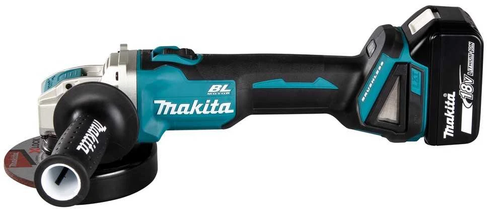 Makita DGA521ZX1 Akumuliatorinis kampinis šlifuoklis 18V, ø125mm, X-LOCK, 8500min-1, BL-motor, be akumuliatorių ir kroviklio!