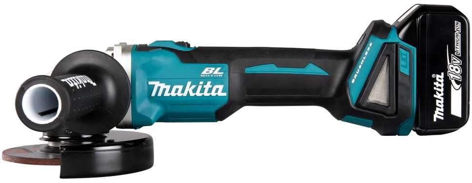 Makita DGA521ZX1 Akumuliatorinis kampinis šlifuoklis 18V, ø125mm, X-LOCK, 8500min-1, BL-motor, be akumuliatorių ir kroviklio!