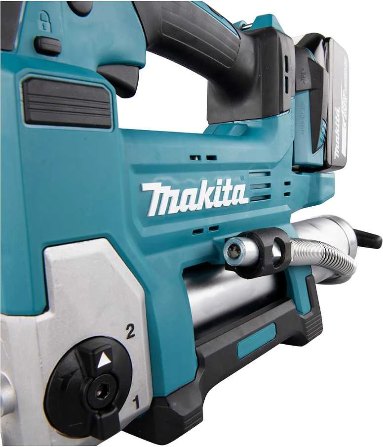 Makita DGP180Z Akumuliatorinis tepimo švirkštas, 18V, 690 bar, 430 ml, Be akumuliatorių ir kroviklio!