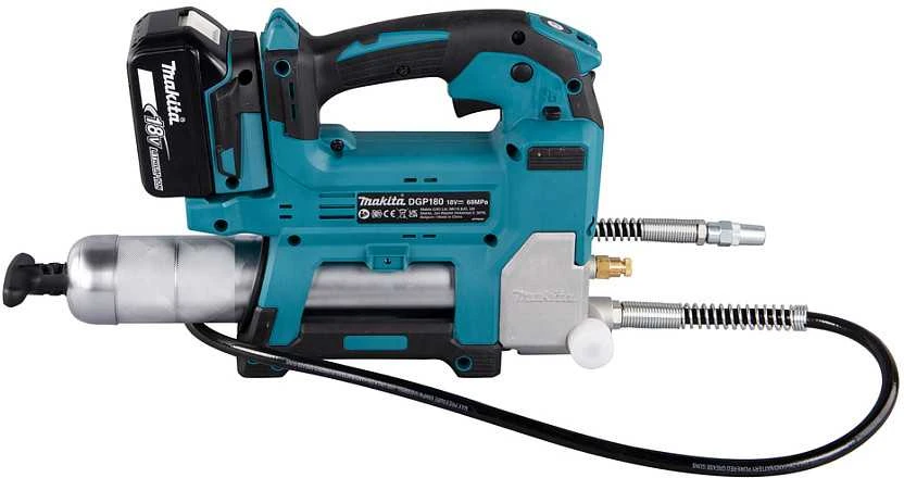 Makita DGP180Z Akumuliatorinis tepimo švirkštas, 18V, 690 bar, 430 ml, Be akumuliatorių ir kroviklio!