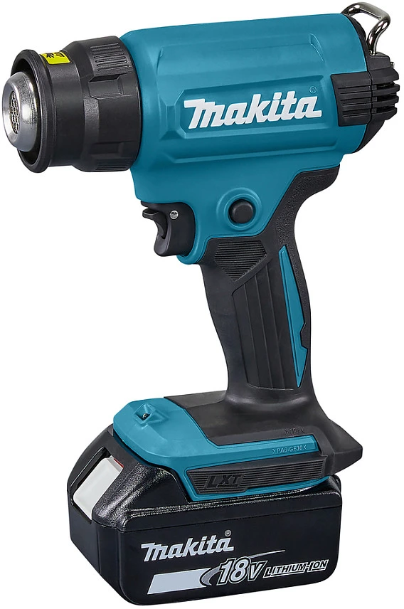 Makita karšto oro fenas DHG180Z LXT 18V, 550C°, 200 l/min, be akumuliatorių ir kroviklio