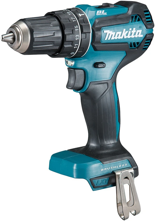 Makita DHP485Z Akumuliatorinis smūginis gręžtuvas, 18 V, 50/25 Nm, 1,7kg, LED, BL-motor, Be akumuliatorių ir kroviklio!