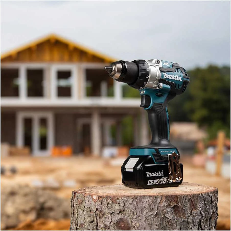 MAKITA SMŪGINIS SUKTUVAS-GRĘŽTUVAS 18V DHP489RTJ 73/40Nm 2×5,0Ah