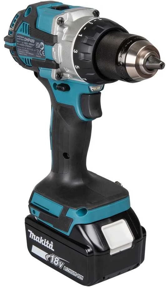 MAKITA SMŪGINIS SUKTUVAS-GRĘŽTUVAS 18V DHP489RTJ 73/40Nm 2×5,0Ah