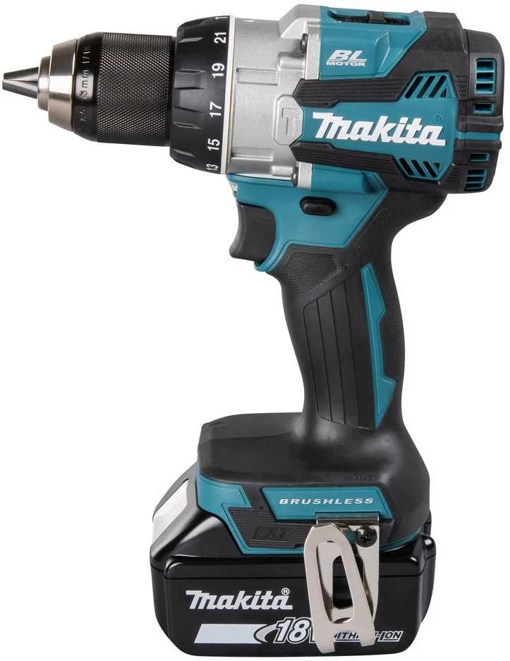 MAKITA SMŪGINIS SUKTUVAS-GRĘŽTUVAS 18V DHP489RTJ 73/40Nm 2×5,0Ah