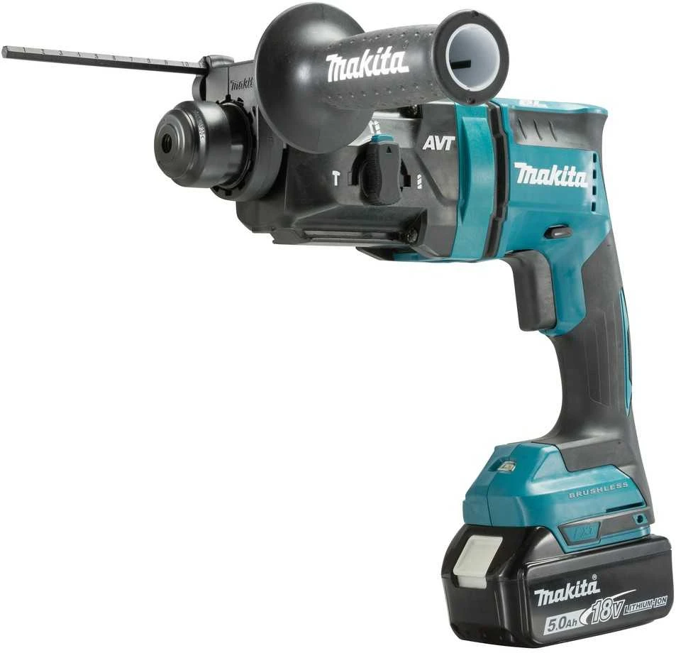 Makita DHR182ZU Akumuliatorinis perforatorius, 18 V, SDS-PLUS, 1,7J, LED, AWS, Be akumuliatorių ir kroviklio!