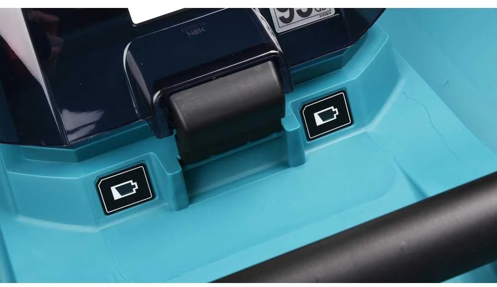 Makita DLM480Z akumuliatorinė vejapjovė 2 x 18 V, 48 cm, 4 viename (pjovimas / surinkimas / mulčiavimas / išmetimas į galą), 24,5kg, plastikinis korpusas, be akumuliatorinio ir krovinio