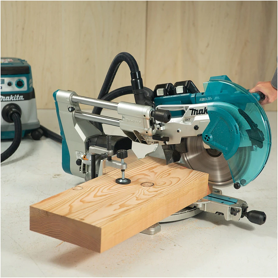 Makita DLS211ZU Akumuliatorinis pjovimo staklės 2x18 V, 305 mm, 107x363 mm, AWS (su AWS lustu), DXT, ADT, bešepetėlinis variklis, Be akumuliatorių ir kroviklio!