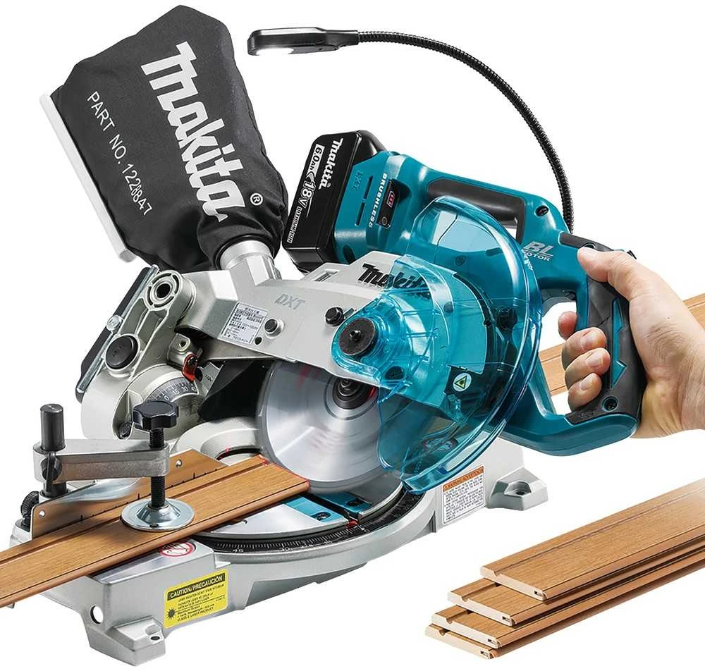 Makita DLS600Z Akumuliatorinis staklės 18 V, 165 mm, 46x92, Be akumuliatorių ir kroviklio!