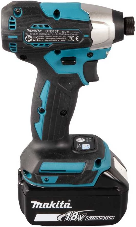Makita DTD157Z Akumuliatorinis smūginis suktuvas, be akumuliatorių ir kroviklio