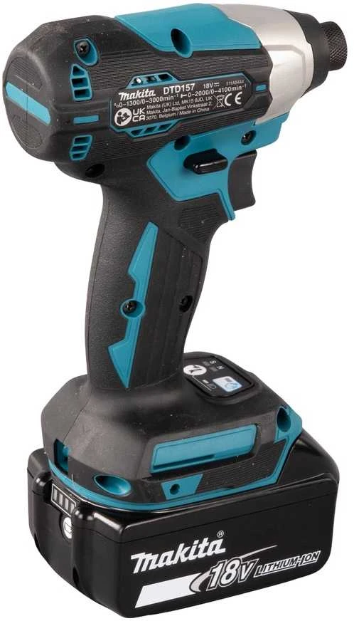Makita DTD157Z Akumuliatorinis smūginis suktuvas, be akumuliatorių ir kroviklio