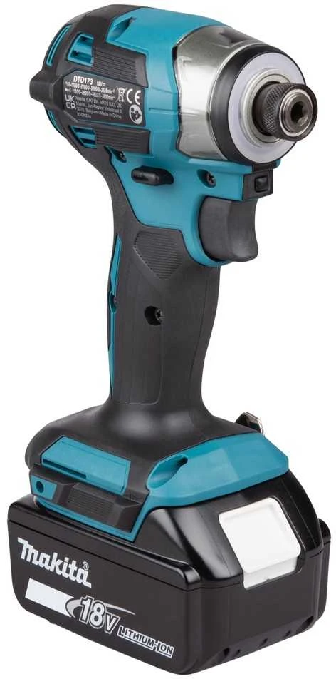 akumuliatorinė wkrętarka smūginis 18V Makita [DTD173RTJ] 2x5,0Ah, LXT