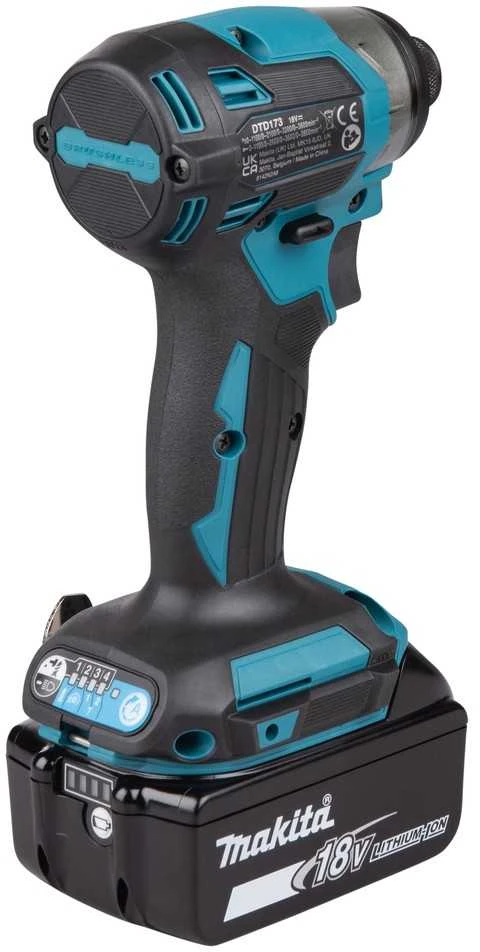 akumuliatorinė wkrętarka smūginis 18V Makita [DTD173RTJ] 2x5,0Ah, LXT