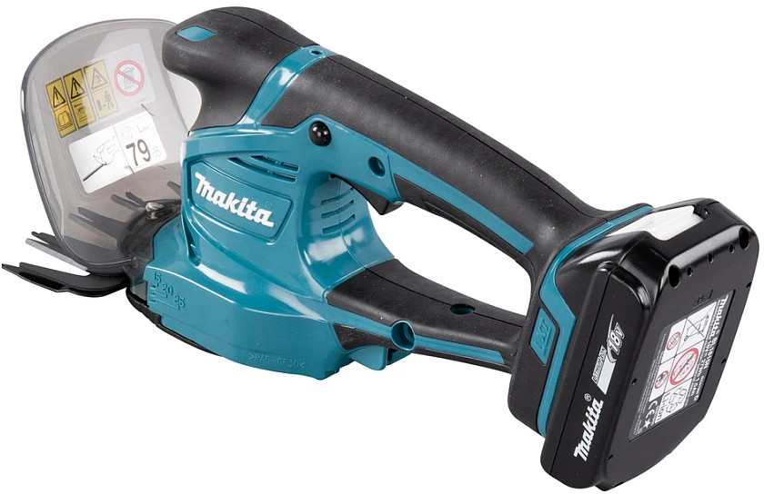 Akumuliatorinės gyvatvorių/žolės žirklės Makita DUM111SYX, 18V, 1x1.5Ah