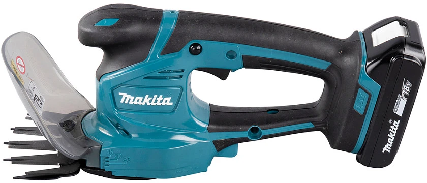Akumuliatorinės gyvatvorių/žolės žirklės Makita DUM111SYX, 18V, 1x1.5Ah