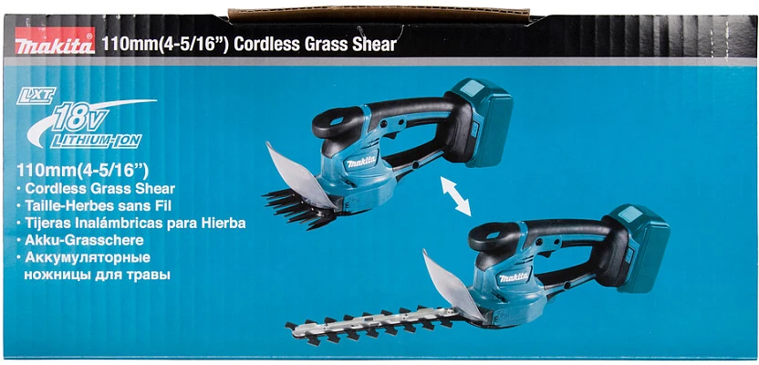 Akumuliatorinės gyvatvorių/žolės žirklės Makita DUM111SYX, 18V, 1x1.5Ah