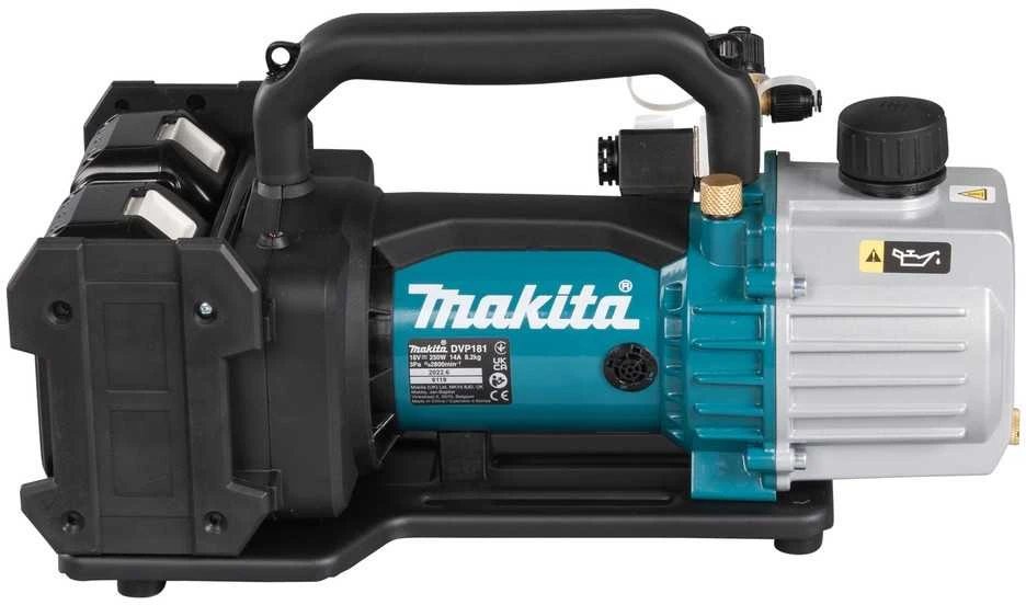 Makita DVP181ZK Akumuliatorinis vakuuminis siurblys, 18V, 113 L/min, 3 Pa, Be akumuliatorių ir kroviklio!