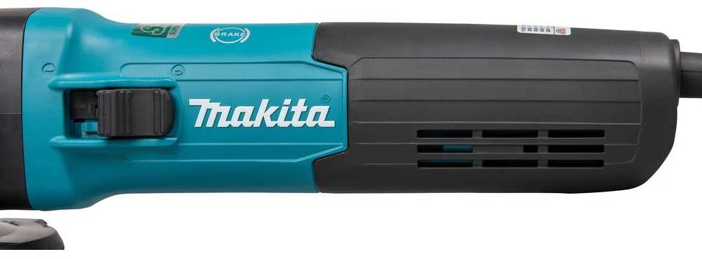 Makita GA5091X01 Kampinis šlifuoklis, 1900 W, 125 mm, SJS², AFT, Mechaninis stabdys, 2800-11500 min-1, antivibracinė šoninė rankena