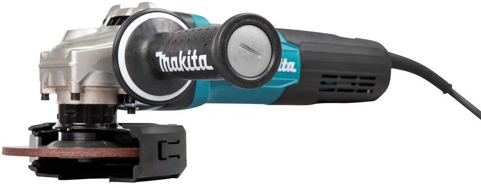 Makita GA5091X01 Kampinis šlifuoklis, 1900 W, 125 mm, SJS², AFT, Mechaninis stabdys, 2800-11500 min-1, antivibracinė šoninė rankena