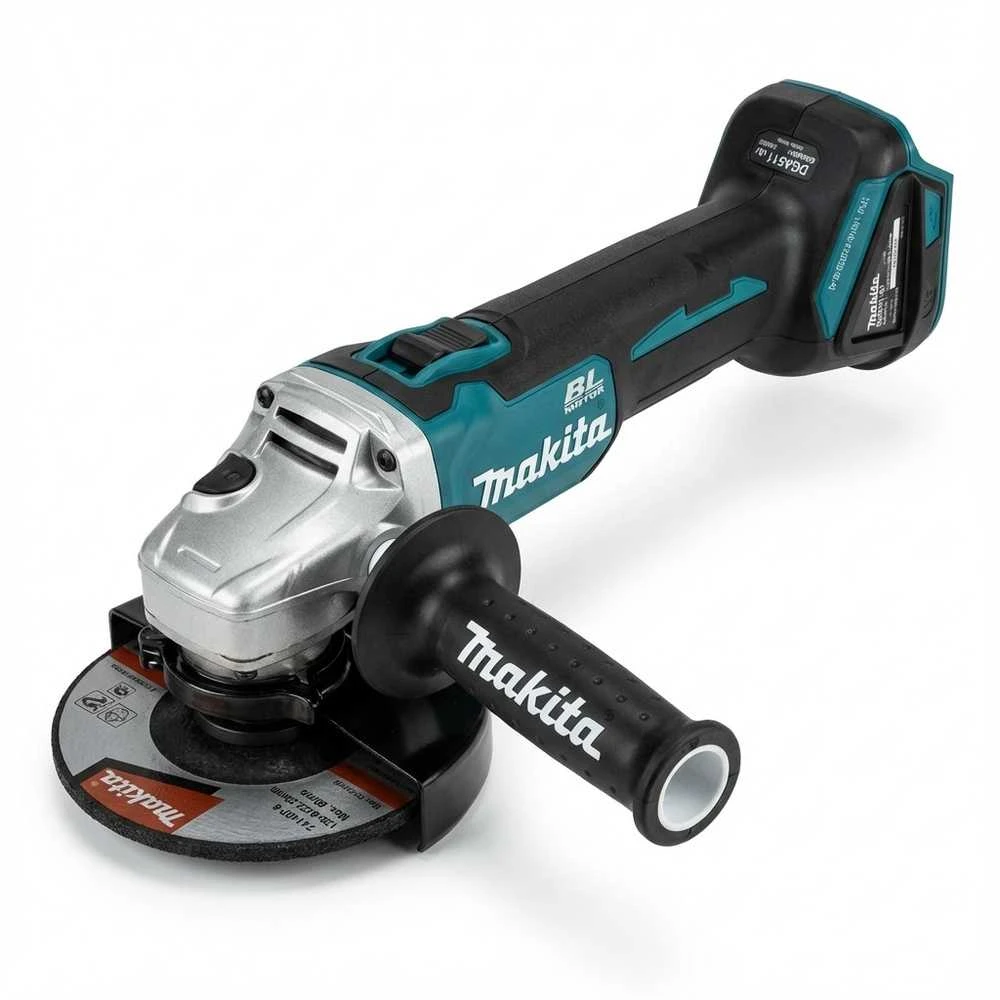 Makita DGA511Z Akumuliatorinis kampinis šlifuoklis, greičio reguliavimas 3000-8500min-1, 18V, ø125mm, komplektuojama be akumuliatorių ir kroviklio!
