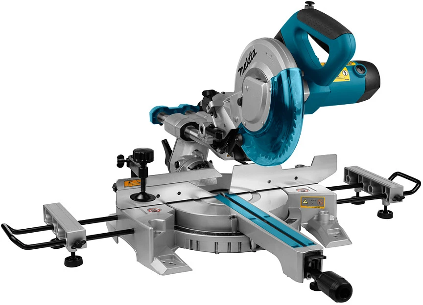 Makita LS0815FLN Pjovimo staklės, 65x305 mm,diskas: 216x30 mm, 1400 W, darbinis šviesos diodas&laserinis žymeklis, 14,1kg