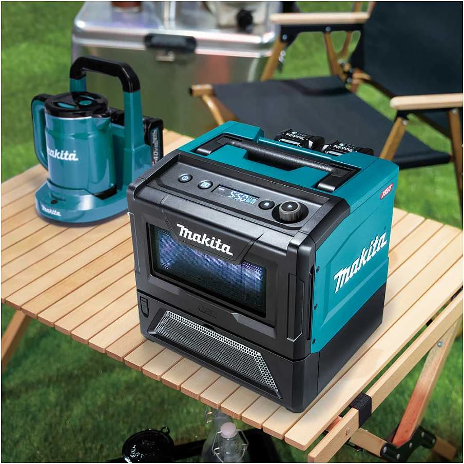 Makita MW001GZ Akumuliatorinė XGT mikrobangų krosnelė 40V Max; 8 L; Max 500W; 8,9kg; Be akumuliatorių ir kroviklio!