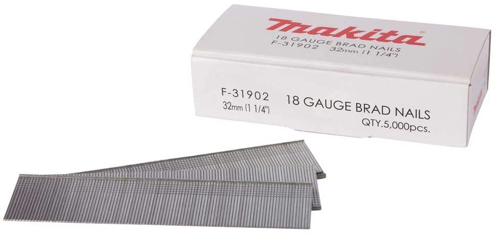 Makita Dykert smeigės 1,2x32mm, 18ga, 5000vnt F-31902 Dykert smeigės 1,2x32mm, 18ga, 5000vnt AF505, AF550H