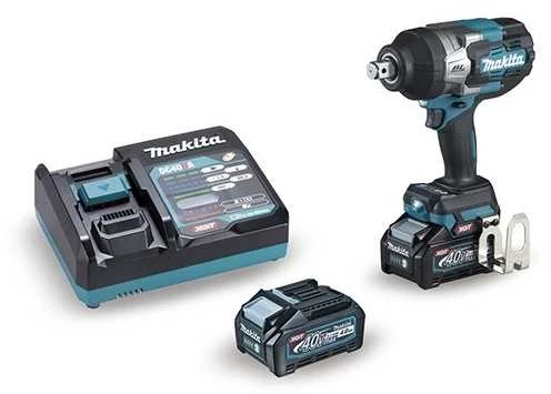 Makita TW001GM201 Smūginis veržliasukis XGT, 3/4", 1800Nm, 2xLED, bešepetėlinis variklis, 2X4,0Ah, greitasis kroviklis; MAKPAC lagaminas