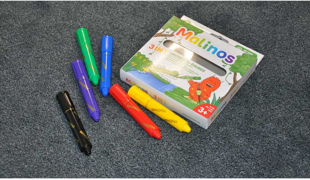 Malinos Malinos Wachsmalstifte Wachsmal-Zauber 6 Farben 3+