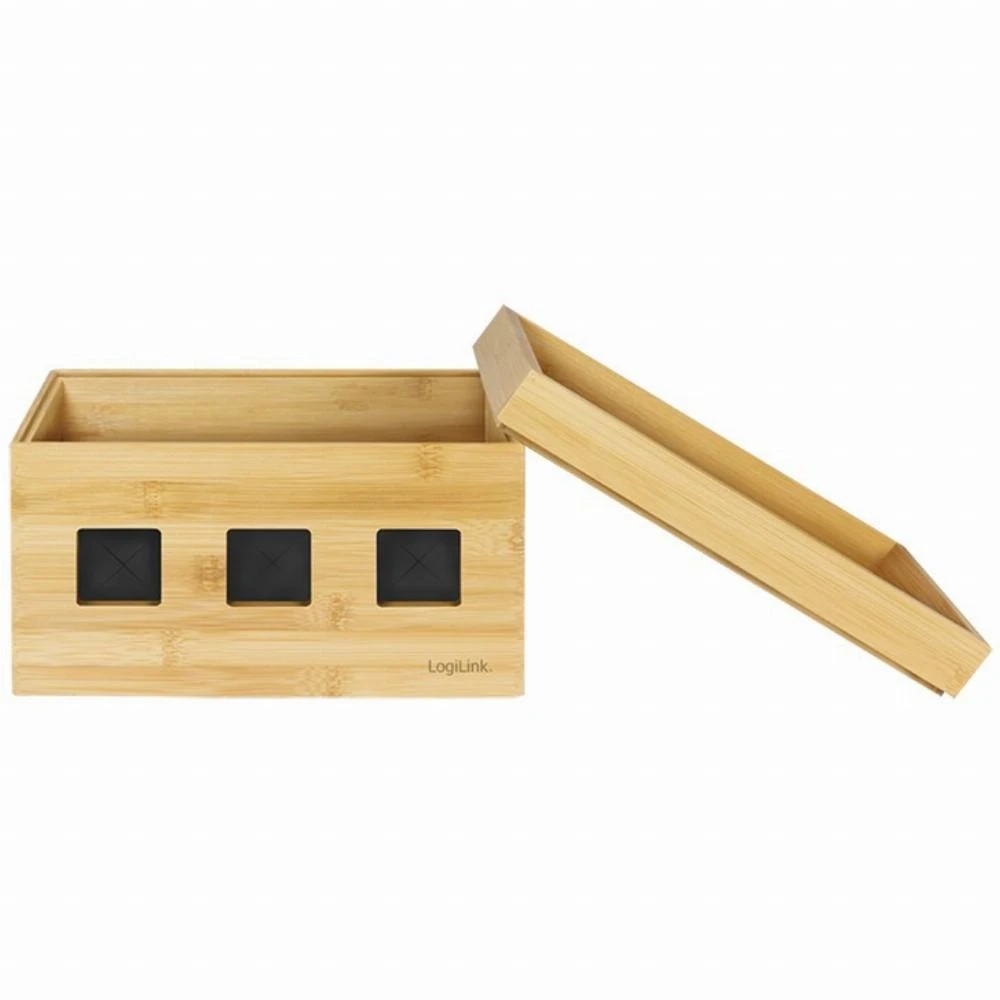 LOGILINK KAB0076 Cable box 255x140x165 mm bamboo