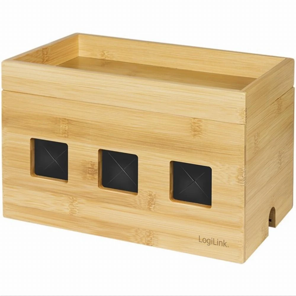 LOGILINK KAB0076 Cable box 255x140x165 mm bamboo