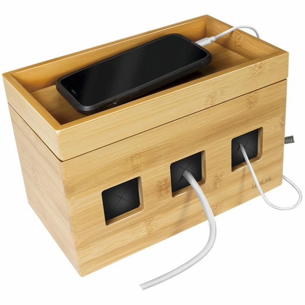 LOGILINK KAB0076 Cable box 255x140x165 mm bamboo