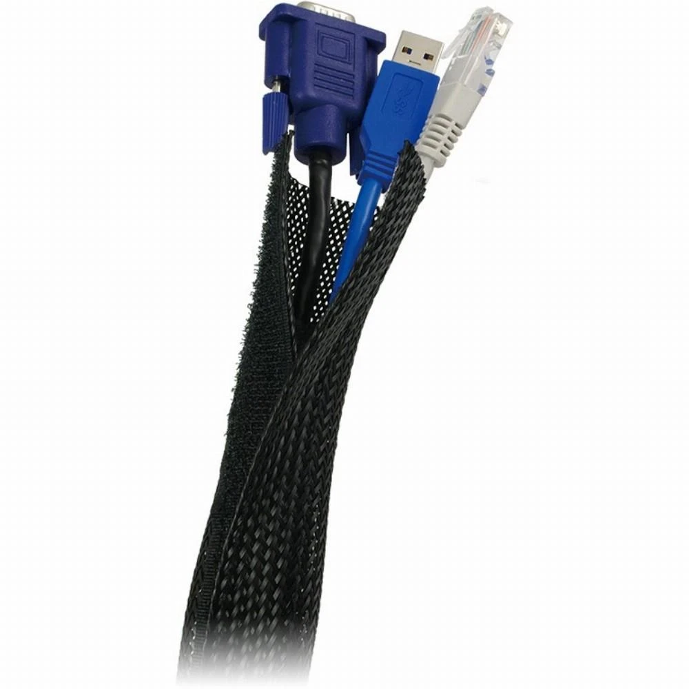 LogiLink Cable Flex Wrap | KAB0006 | Lankstus ir minkštas kabelių kanalas. Patikimai sujungia ir apsaugo laidus. Iškirpti iki reikiamo ilgio. Velcro užsegimas. Su antipireno funkcija. Ryšulio skersmuo 32 mm. | Juodas | 1,8 m